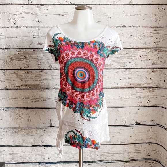 Desigual Tee Shirt with belt - Picture 1 of 7